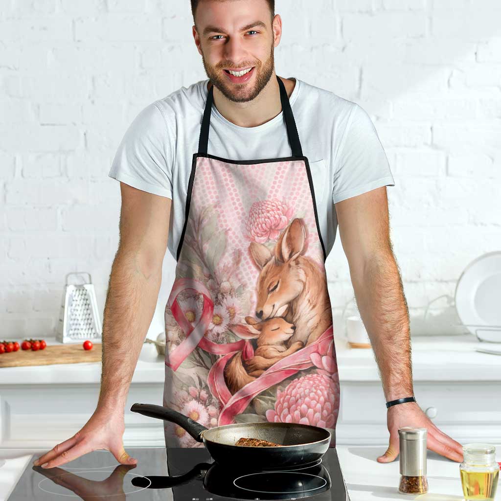 Breast Cancer Awareness Apron Mother Kangaroo And Ribbon Hope