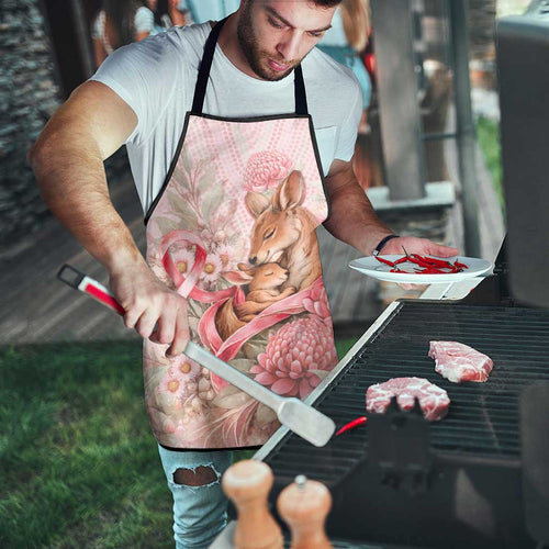 Breast Cancer Awareness Apron Mother Kangaroo And Ribbon Hope