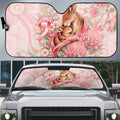 Breast Cancer Awareness Auto Sun Shade Mother Kangaroo And Ribbon Hope
