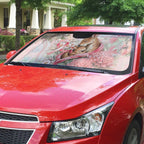Breast Cancer Awareness Auto Sun Shade Mother Kangaroo And Ribbon Hope