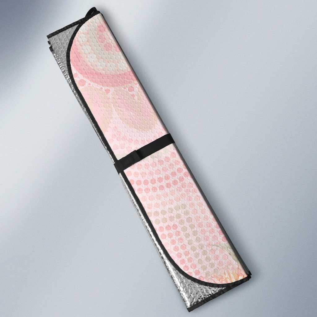 Breast Cancer Awareness Auto Sun Shade Mother Kangaroo And Ribbon Hope