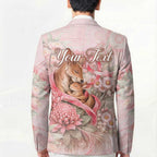 Personalised Breast Cancer Awareness Blazer Mother Kangaroo And Ribbon Hope