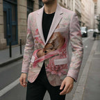 Personalised Breast Cancer Awareness Blazer Mother Kangaroo And Ribbon Hope
