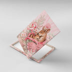 Breast Cancer Awareness Canvas Wall Art Mother Kangaroo And Ribbon Hope