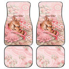 Personalised Breast Cancer Awareness Car Mats Mother Kangaroo And Ribbon Hope