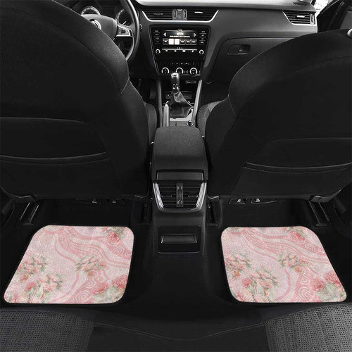 Personalised Breast Cancer Awareness Car Mats Mother Kangaroo And Ribbon Hope