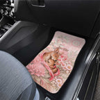 Personalised Breast Cancer Awareness Car Mats Mother Kangaroo And Ribbon Hope