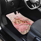 Personalised Breast Cancer Awareness Car Mats Mother Kangaroo And Ribbon Hope