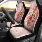 Breast Cancer Awareness Car Seat Cover Mother Kangaroo And Ribbon Hope