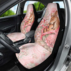 Breast Cancer Awareness Car Seat Cover Mother Kangaroo And Ribbon Hope
