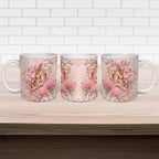 Personalised Breast Cancer Awareness Ceramic Mug Mother Kangaroo And Ribbon Hope
