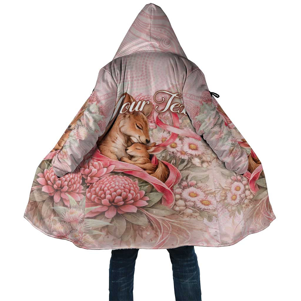 Personalised Breast Cancer Awareness Cloak Mother Kangaroo And Ribbon Hope
