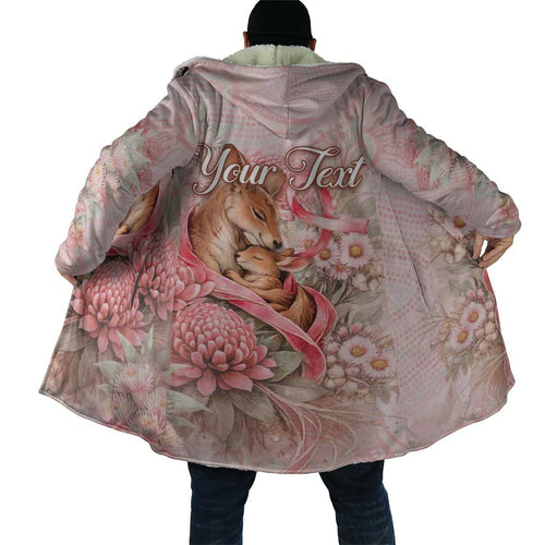 Personalised Breast Cancer Awareness Cloak Mother Kangaroo And Ribbon Hope