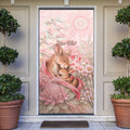 Personalised Breast Cancer Awareness Door Cover Mother Kangaroo And Ribbon Hope