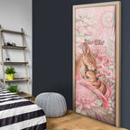 Personalised Breast Cancer Awareness Door Cover Mother Kangaroo And Ribbon Hope