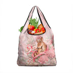 Breast Cancer Awareness Grocery Bag Mother Kangaroo And Ribbon Hope