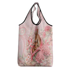 Breast Cancer Awareness Grocery Bag Mother Kangaroo And Ribbon Hope