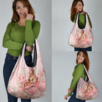 Breast Cancer Awareness Grocery Bag Mother Kangaroo And Ribbon Hope