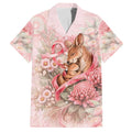 Personalised Breast Cancer Awareness Hawaiian Shirt Mother Kangaroo And Ribbon Hope