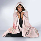Breast Cancer Awareness Hooded Blanket Mother Kangaroo And Ribbon Hope