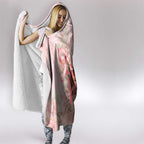 Breast Cancer Awareness Hooded Blanket Mother Kangaroo And Ribbon Hope