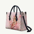 Breast Cancer Awareness Leather Bag Mother Kangaroo And Ribbon Hope