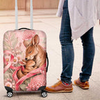 Breast Cancer Awareness Luggage Cover Mother Kangaroo And Ribbon Hope