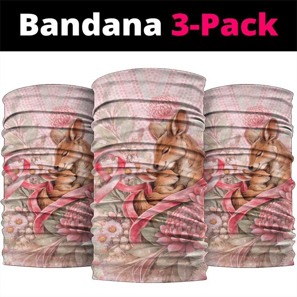 Breast Cancer Awareness Neck Gaiter Mother Kangaroo And Ribbon Hope