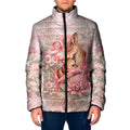 Personalised Breast Cancer Awareness Padded Jacket Mother Kangaroo And Ribbon Hope
