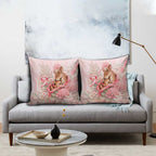 Breast Cancer Awareness Pillow Cover Mother Kangaroo And Ribbon Hope
