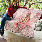 Breast Cancer Awareness Quilt Mother Kangaroo And Ribbon Hope
