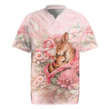 Personalised Breast Cancer Awareness Rugby Jersey Mother Kangaroo And Ribbon Hope