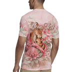 Personalised Breast Cancer Awareness Rugby Jersey Mother Kangaroo And Ribbon Hope