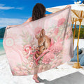 Breast Cancer Awareness Sarong Mother Kangaroo And Ribbon Hope
