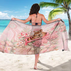 Breast Cancer Awareness Sarong Mother Kangaroo And Ribbon Hope