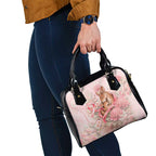 Breast Cancer Awareness Shoulder Handbag Mother Kangaroo And Ribbon Hope
