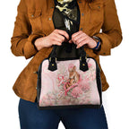 Breast Cancer Awareness Shoulder Handbag Mother Kangaroo And Ribbon Hope