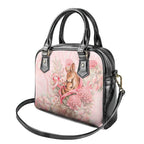 Breast Cancer Awareness Shoulder Handbag Mother Kangaroo And Ribbon Hope