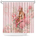 Breast Cancer Awareness Shower Curtain Mother Kangaroo And Ribbon Hope