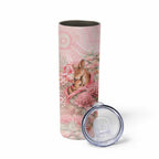 Personalised Breast Cancer Awareness Skinny Tumbler Mother Kangaroo And Ribbon Hope