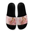 Breast Cancer Awareness Slide Sandals Mother Kangaroo And Ribbon Hope
