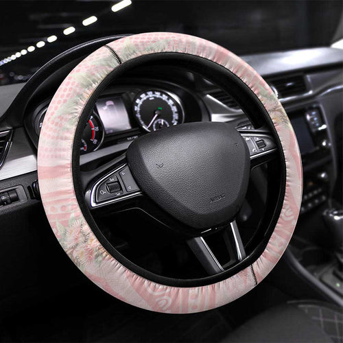 Breast Cancer Awareness Steering Wheel Cover Mother Kangaroo And Ribbon Hope