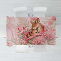 Breast Cancer Awareness Tablecloth Mother Kangaroo And Ribbon Hope