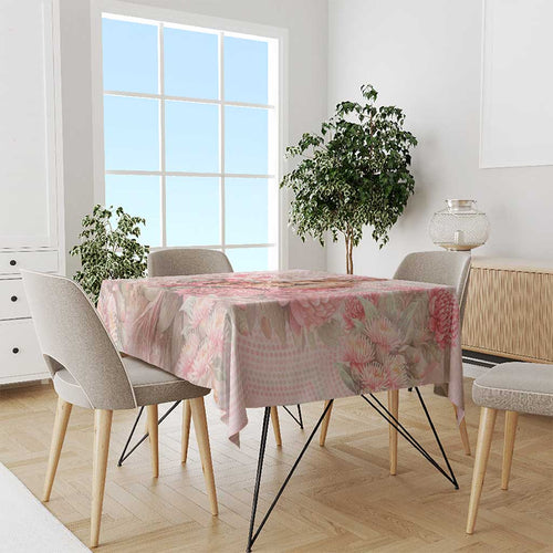 Breast Cancer Awareness Tablecloth Mother Kangaroo And Ribbon Hope
