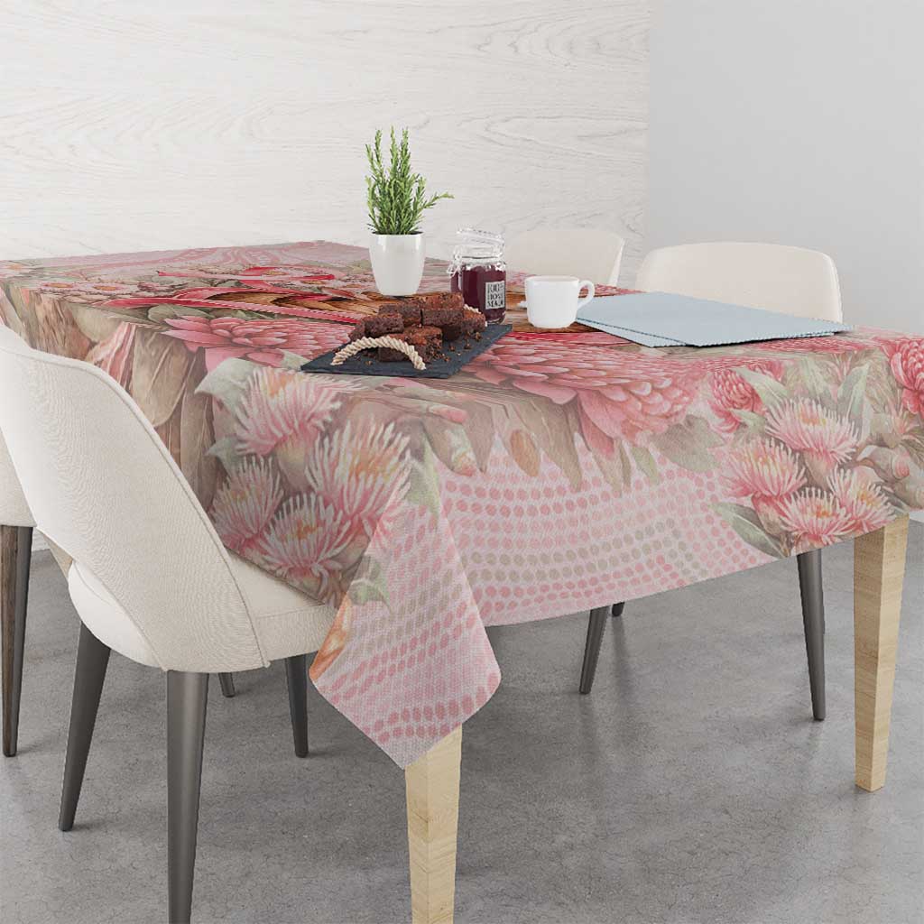 Breast Cancer Awareness Tablecloth Mother Kangaroo And Ribbon Hope