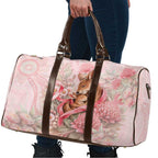 Breast Cancer Awareness Travel Bag Mother Kangaroo And Ribbon Hope