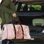 Breast Cancer Awareness Travel Bag Mother Kangaroo And Ribbon Hope