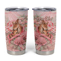 Personalised Breast Cancer Awareness Tumbler Cup Mother Kangaroo And Ribbon Hope