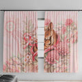 Breast Cancer Awareness Window Curtain Mother Kangaroo And Ribbon Hope