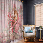 Breast Cancer Awareness Window Curtain Mother Kangaroo And Ribbon Hope